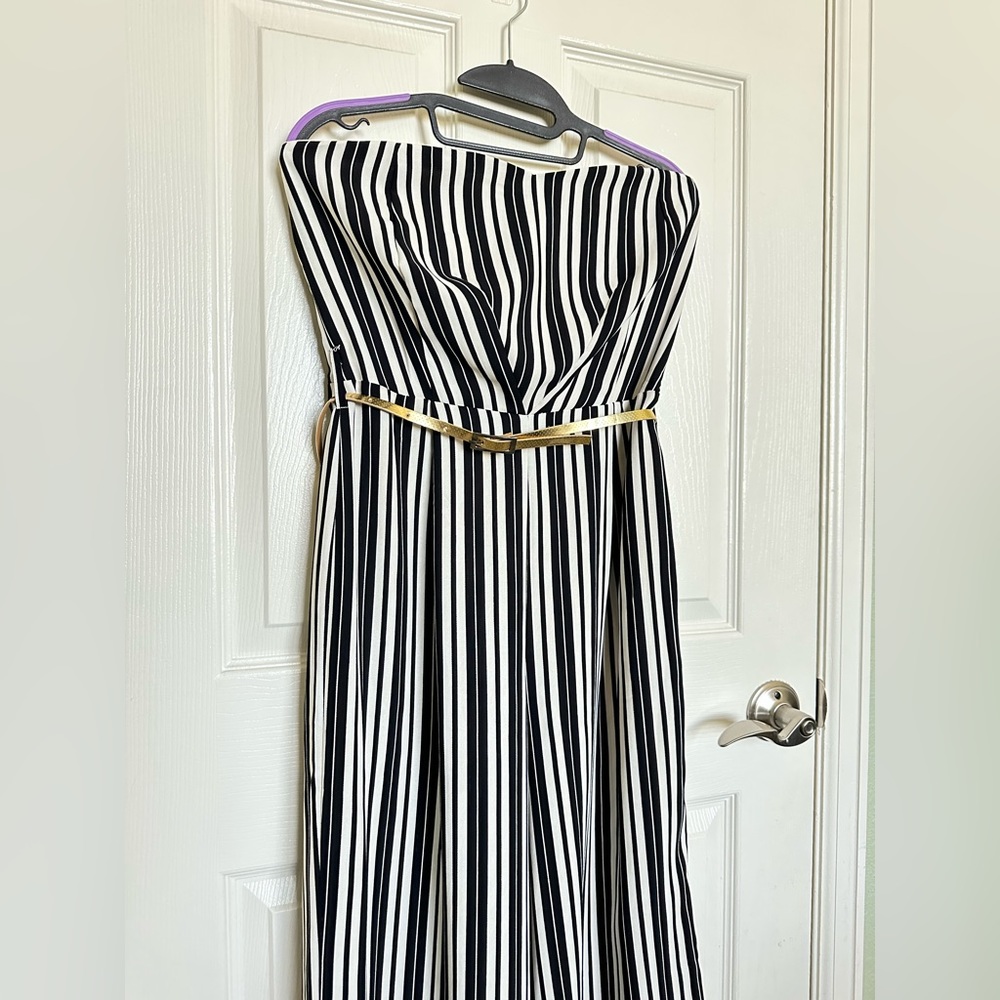 Jumpsuit black and white